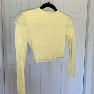 Long sleeve cropped shirt